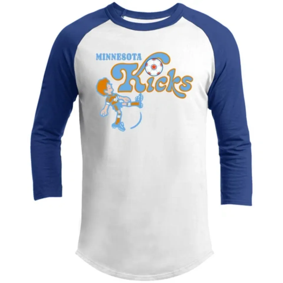 Minnesota Kicks Raglan Shirt Franchise NASL Soccer