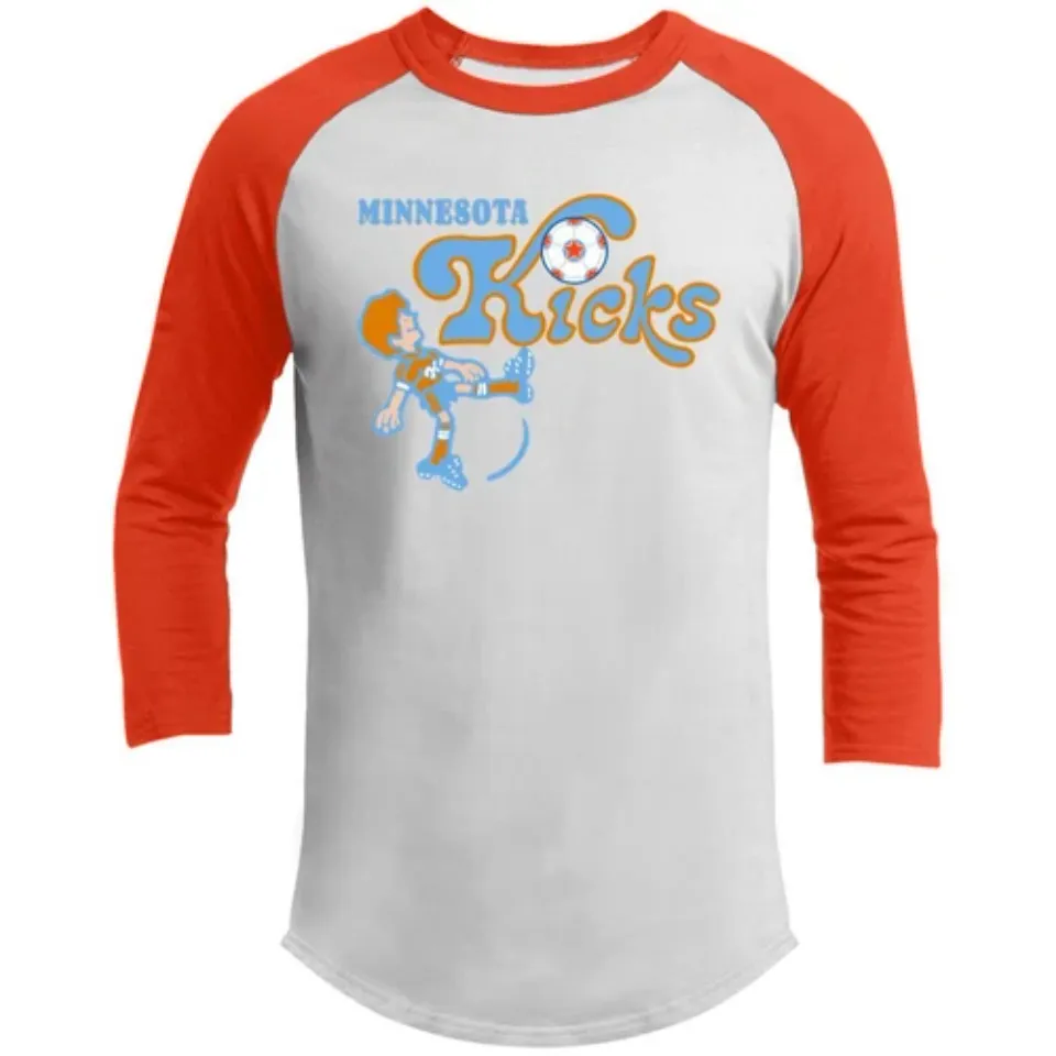 Minnesota Kicks Raglan Shirt Franchise NASL Soccer