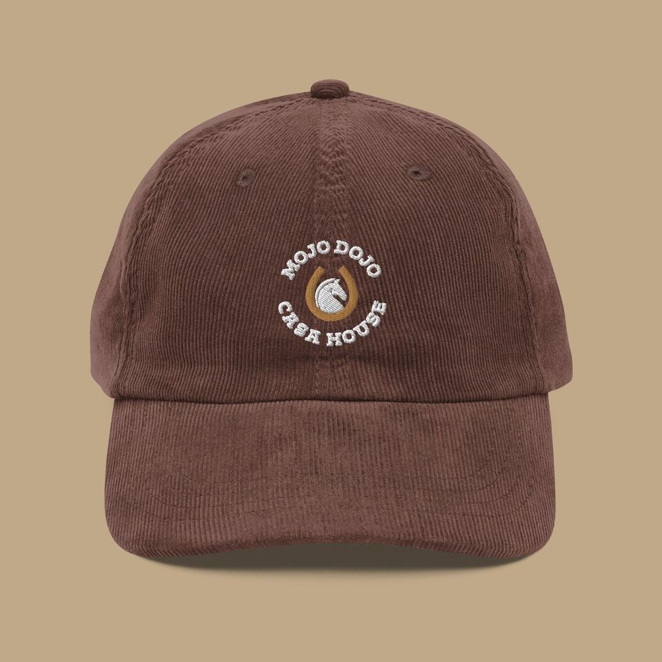 Mojo Dojo Casa House Embroidered Corduroy Hat | Baseball Cap