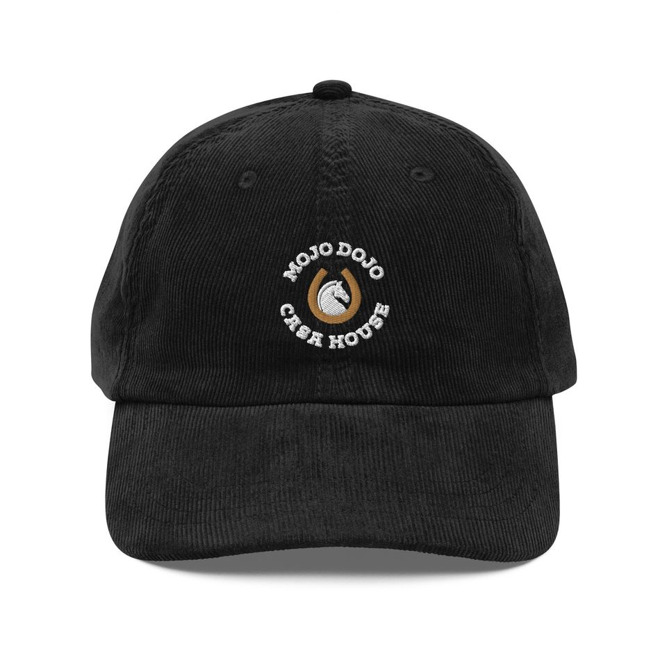 Mojo Dojo Casa House Embroidered Corduroy Hat | Baseball Cap