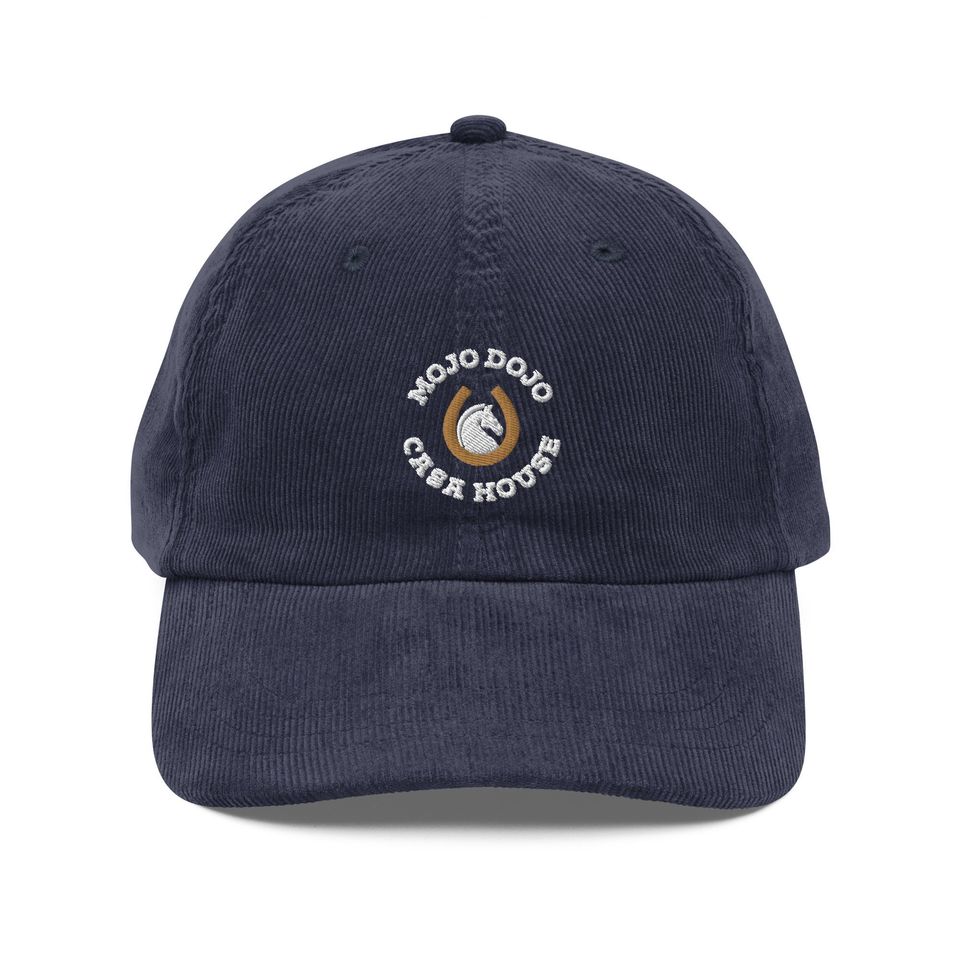Mojo Dojo Casa House Embroidered Corduroy Hat | Baseball Cap