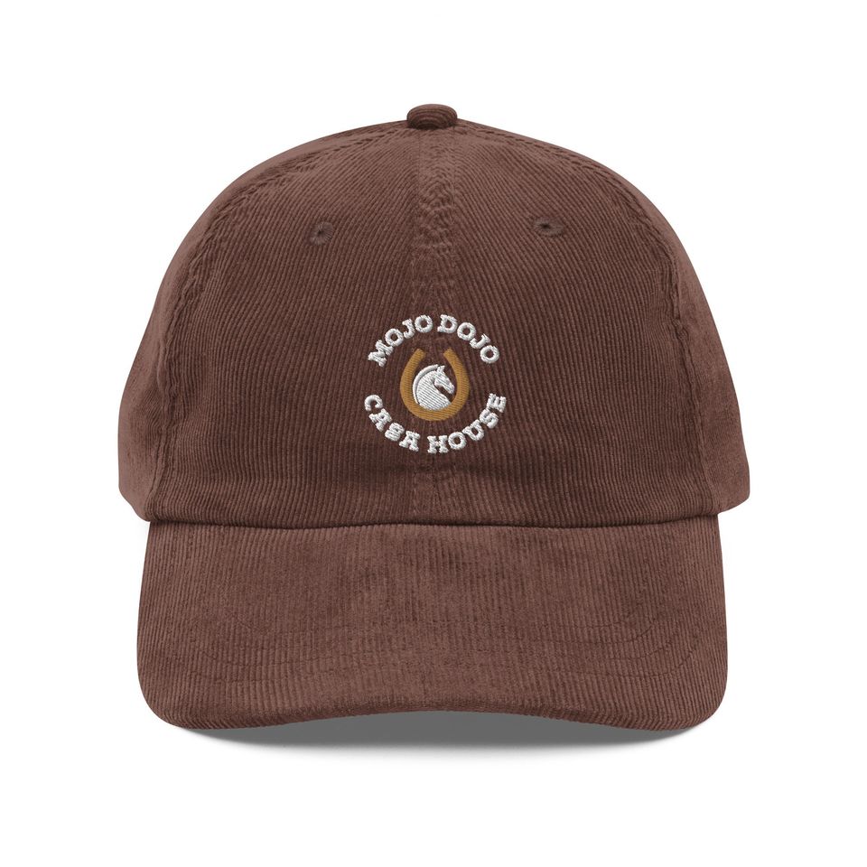 Mojo Dojo Casa House Embroidered Corduroy Hat | Baseball Cap