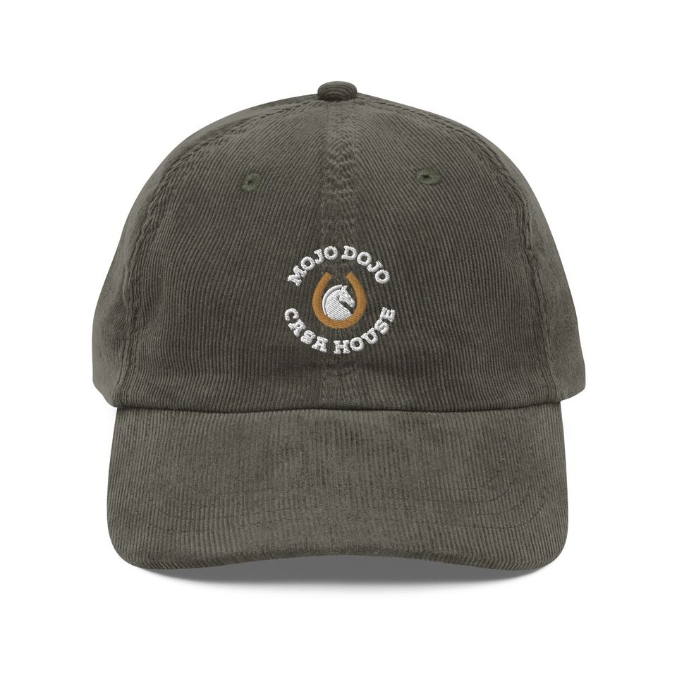 Mojo Dojo Casa House Embroidered Corduroy Hat | Baseball Cap