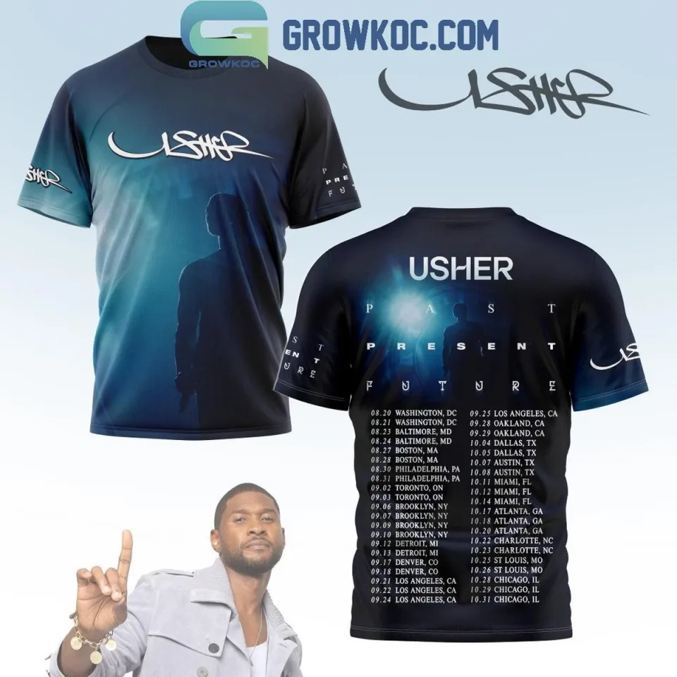 Usher Past Present Future Tour In 2024 USA Schedule T Shirt