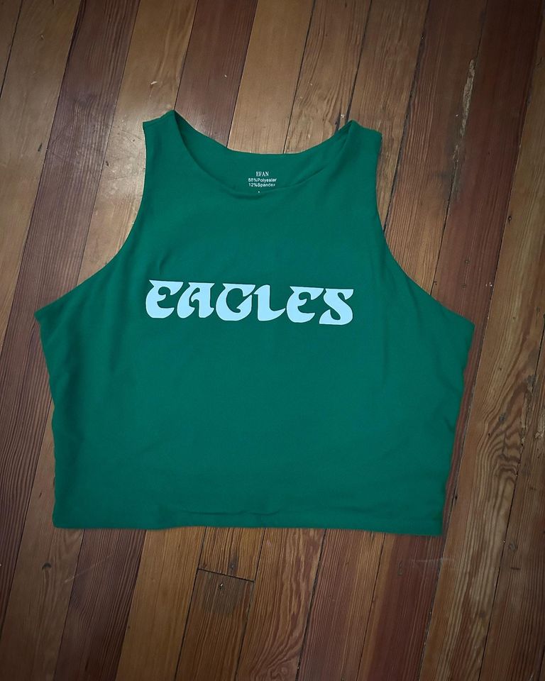 Eagles Crop Tank Top