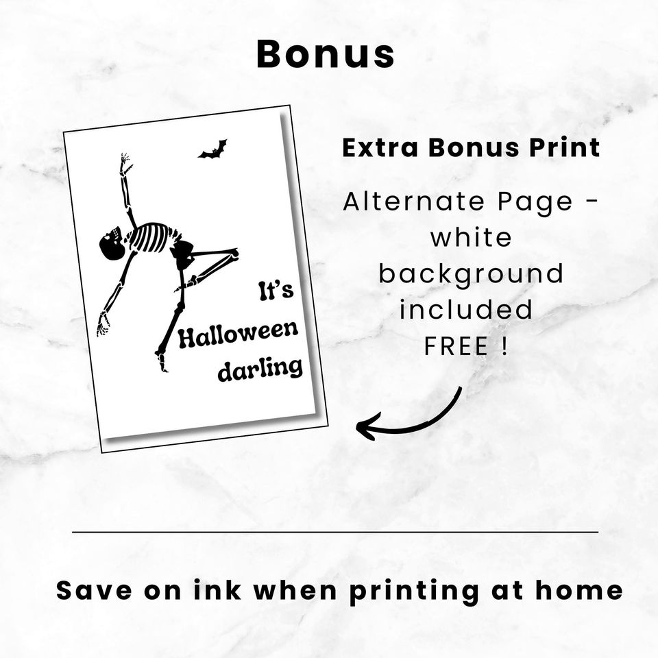 PRINTABLE Halloween Poster Print for Halloween Decor for Halloween