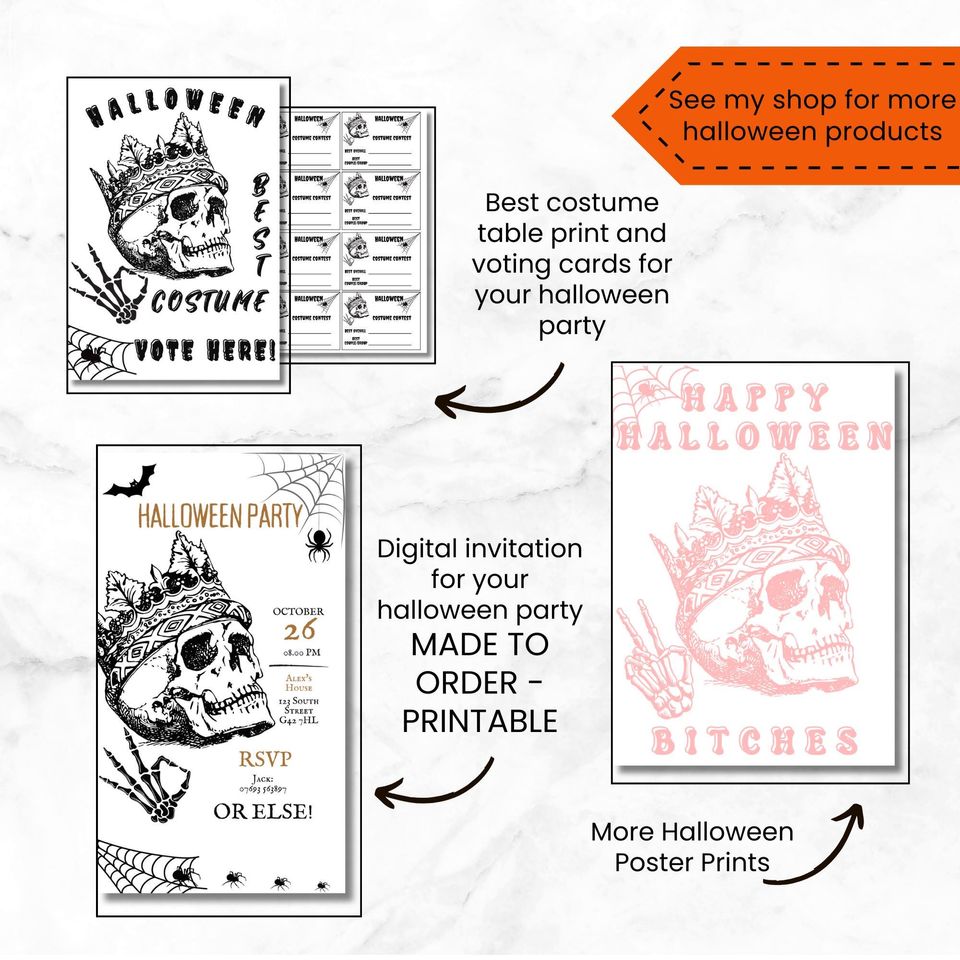 PRINTABLE Halloween Poster Print for Halloween Decor for Halloween