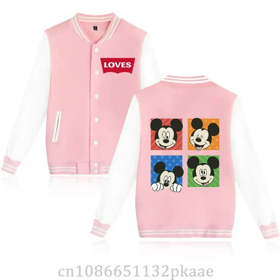 Mickey Mouse Cartoon Baseball Jacket