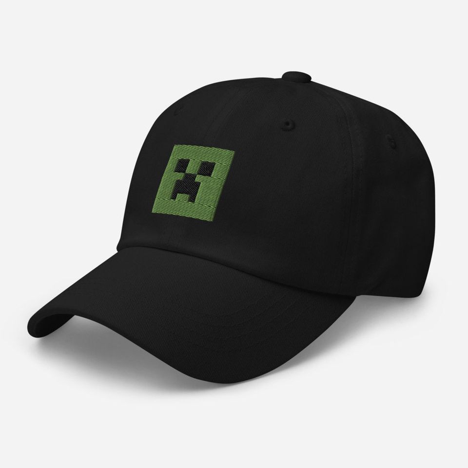 Creeper Baseball Cap | Minecraft Hat | High Quality Embroidery