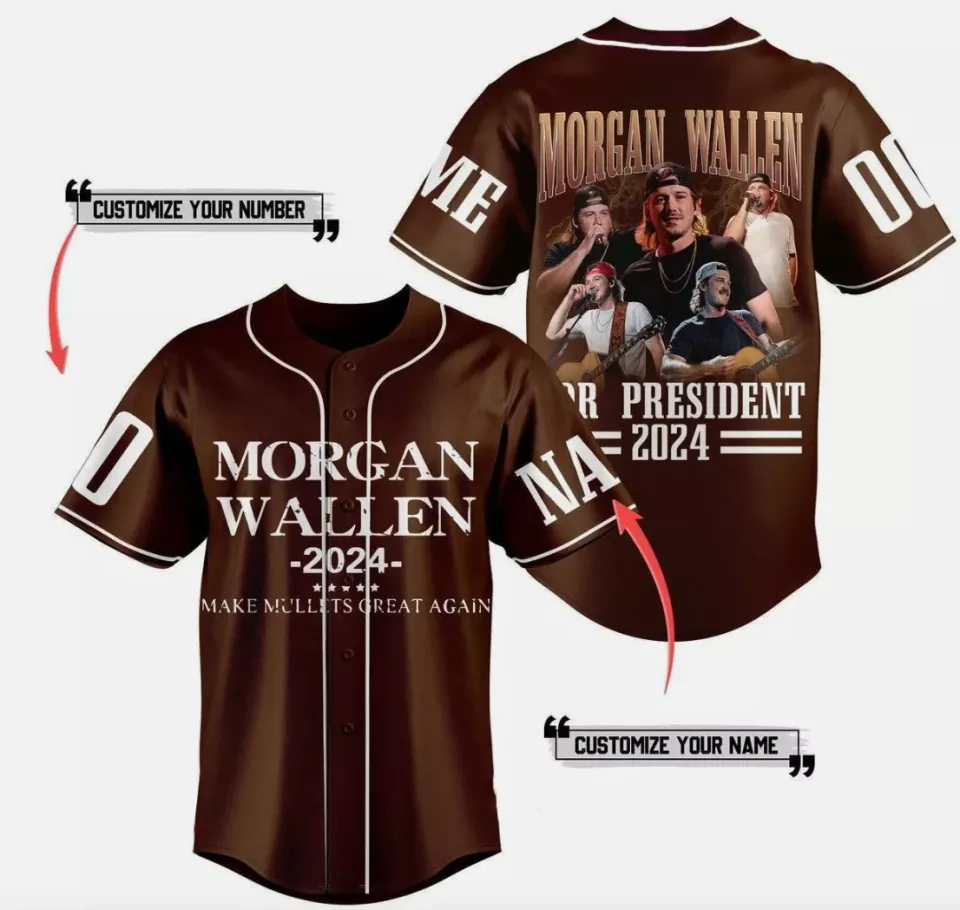 Custom Wallen Western 2024 Great Again Baseball Jersey
