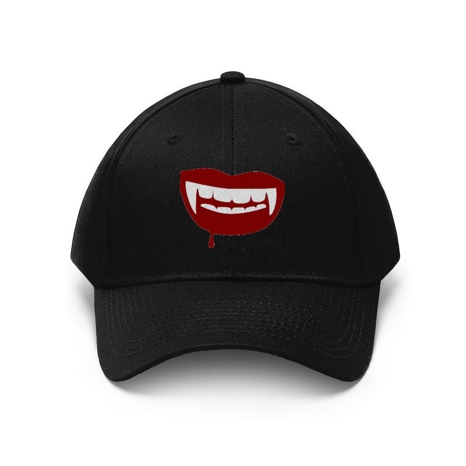 Vampire Fangs Hat, Vampire Cap, Dad-Cap, Baseball Hat