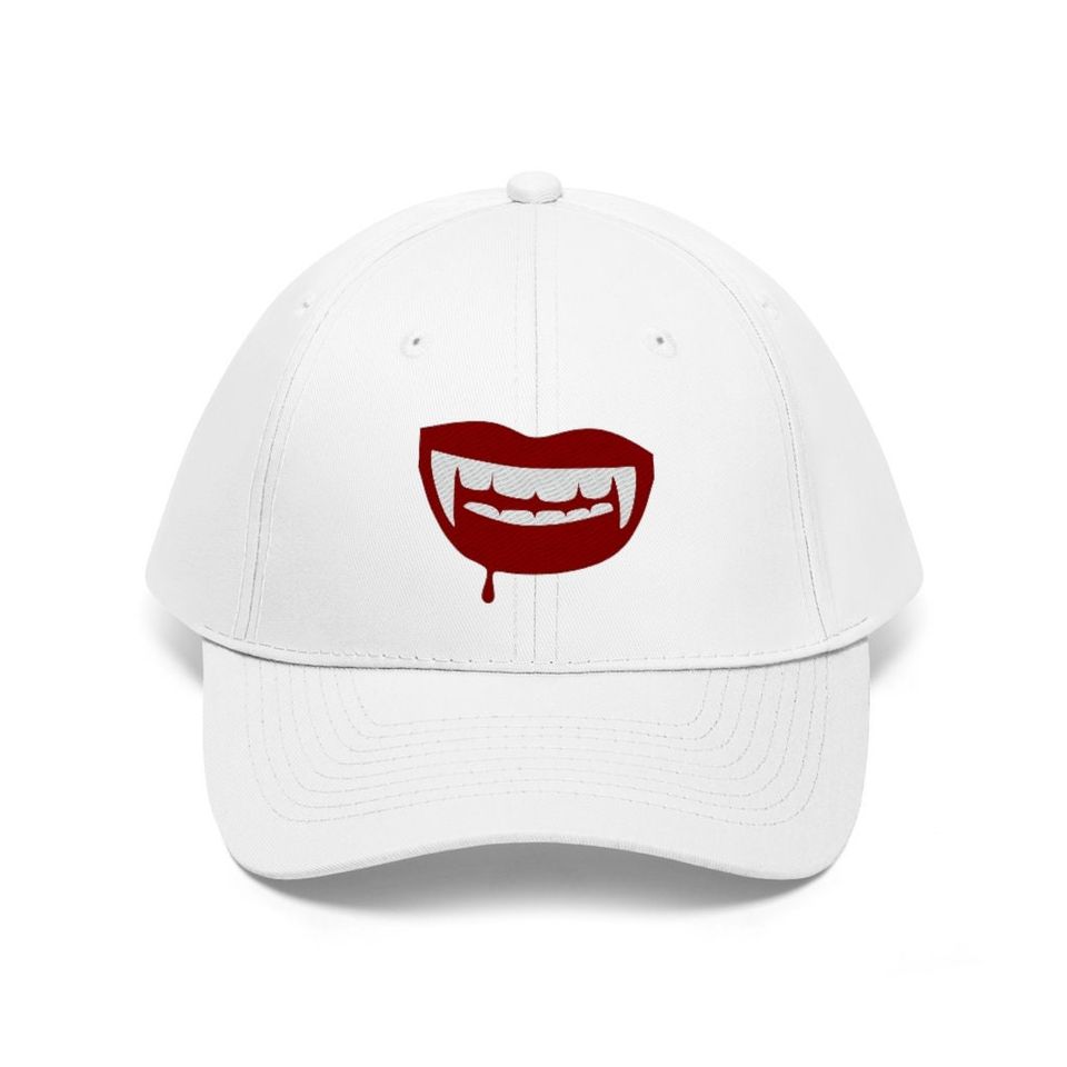 Vampire Fangs Hat, Vampire Cap, Dad-Cap, Baseball Hat