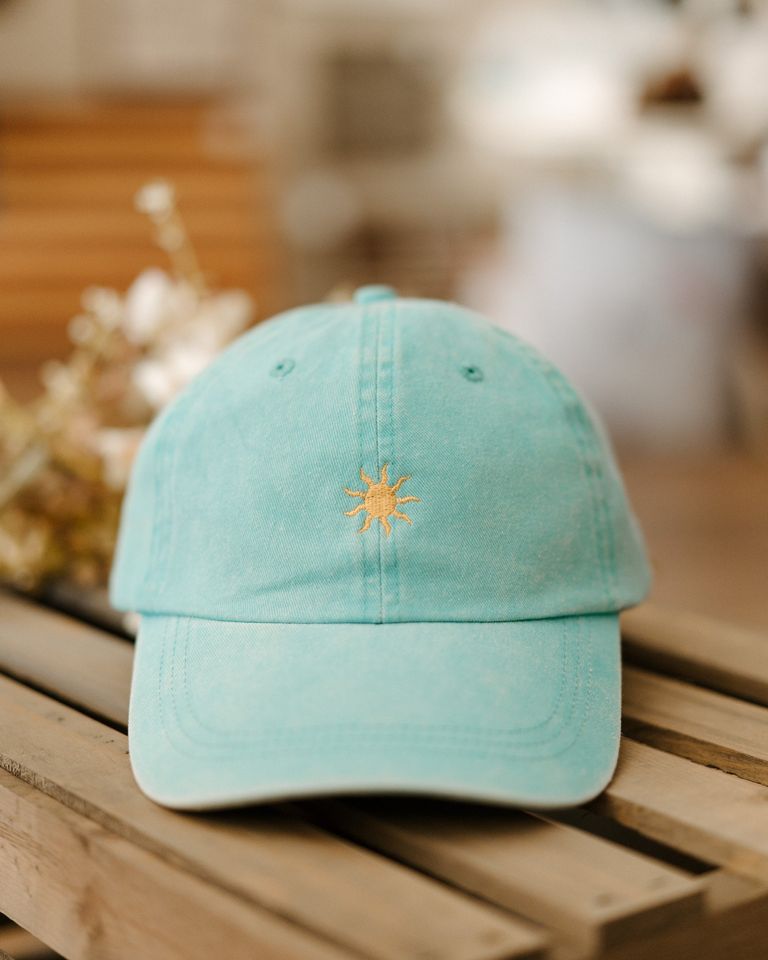 Embroidered Sun Baseball Cap