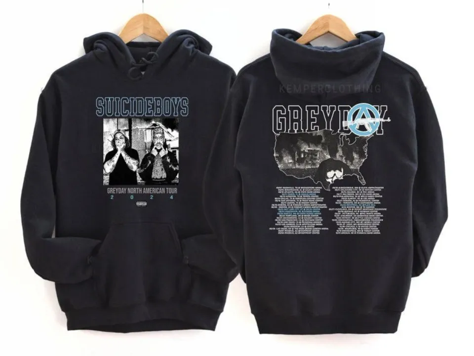 Greyday 2024 Suicideboys Hip-Hop Vintage Hoodie Shirt