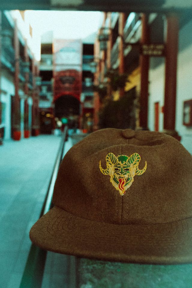 Classic Krampus on wool hat