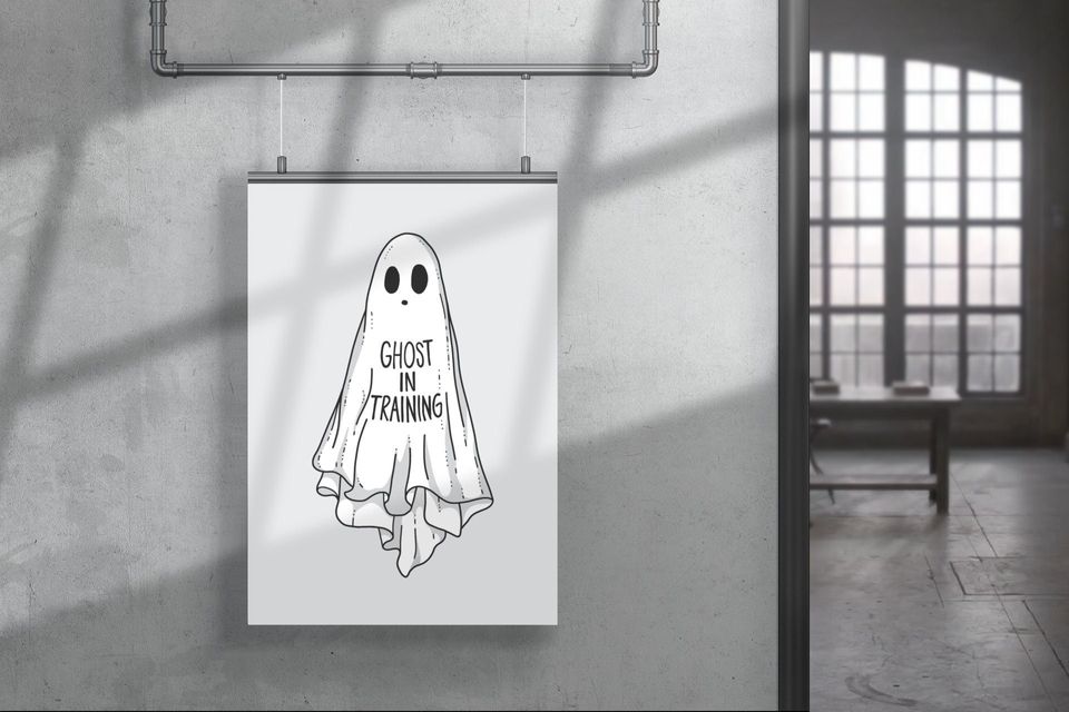 Ghost in Training - Light Halloween Poster
