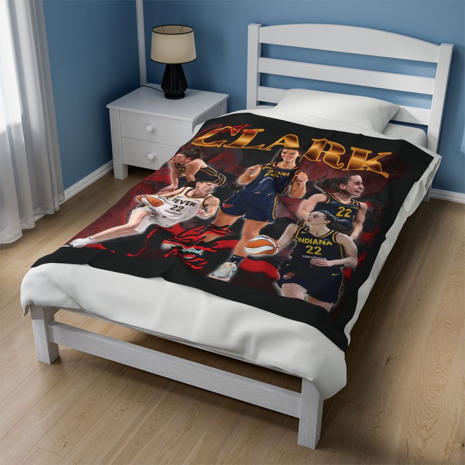 Caitlin Clark  Fleece Blanket, indiana fever, 90's graphic
