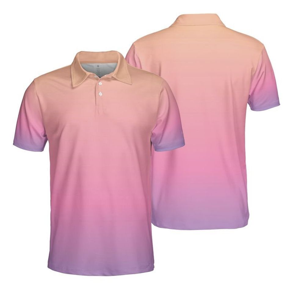 Peach Sunset Polo Shirt