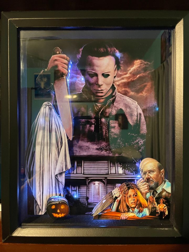 Halloween 3D shadowboxes/Michael Myers