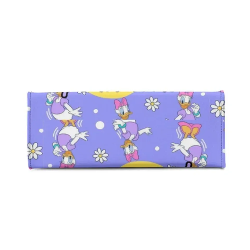 Personalized Daisy Duck Luxury Women PU Leather Handbag, Natural Material