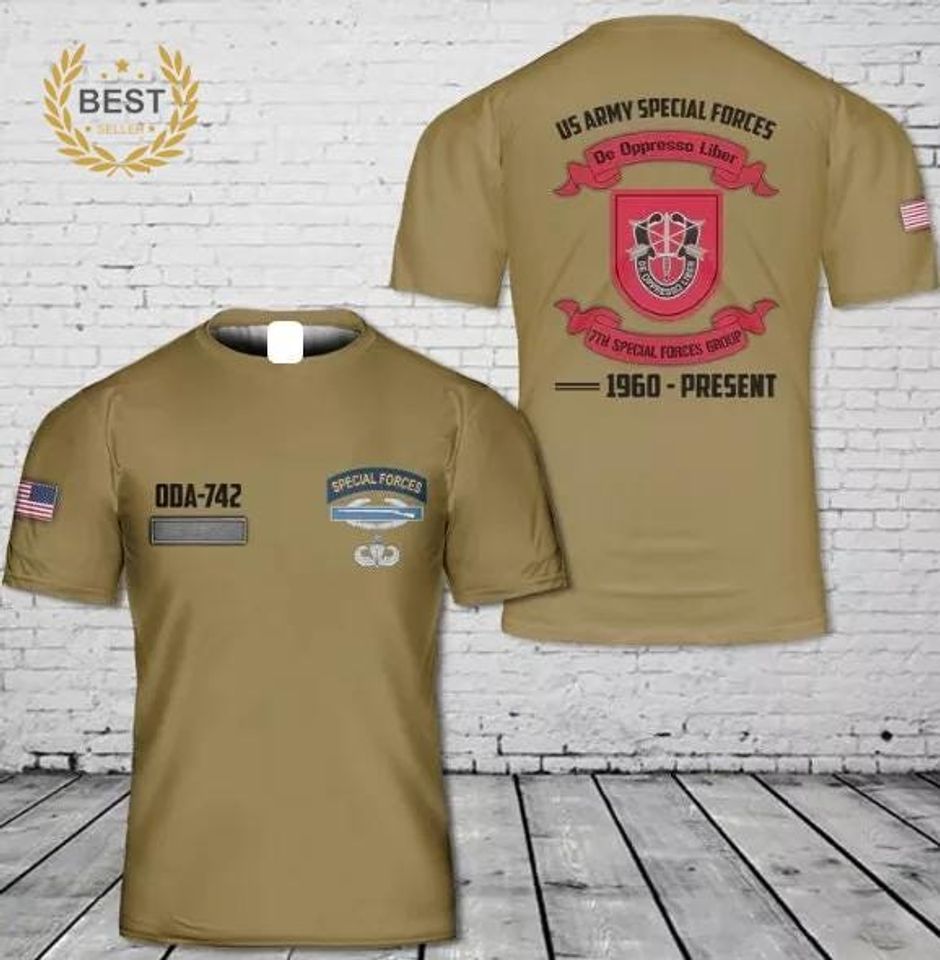 US Army Special Forces Shirt - Honor the Elite ODA-742 Unit