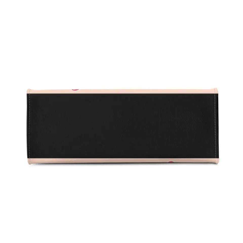 Personalized Cute Dog Valentine Day Luxury Women PU Leather Handbag, Valentine