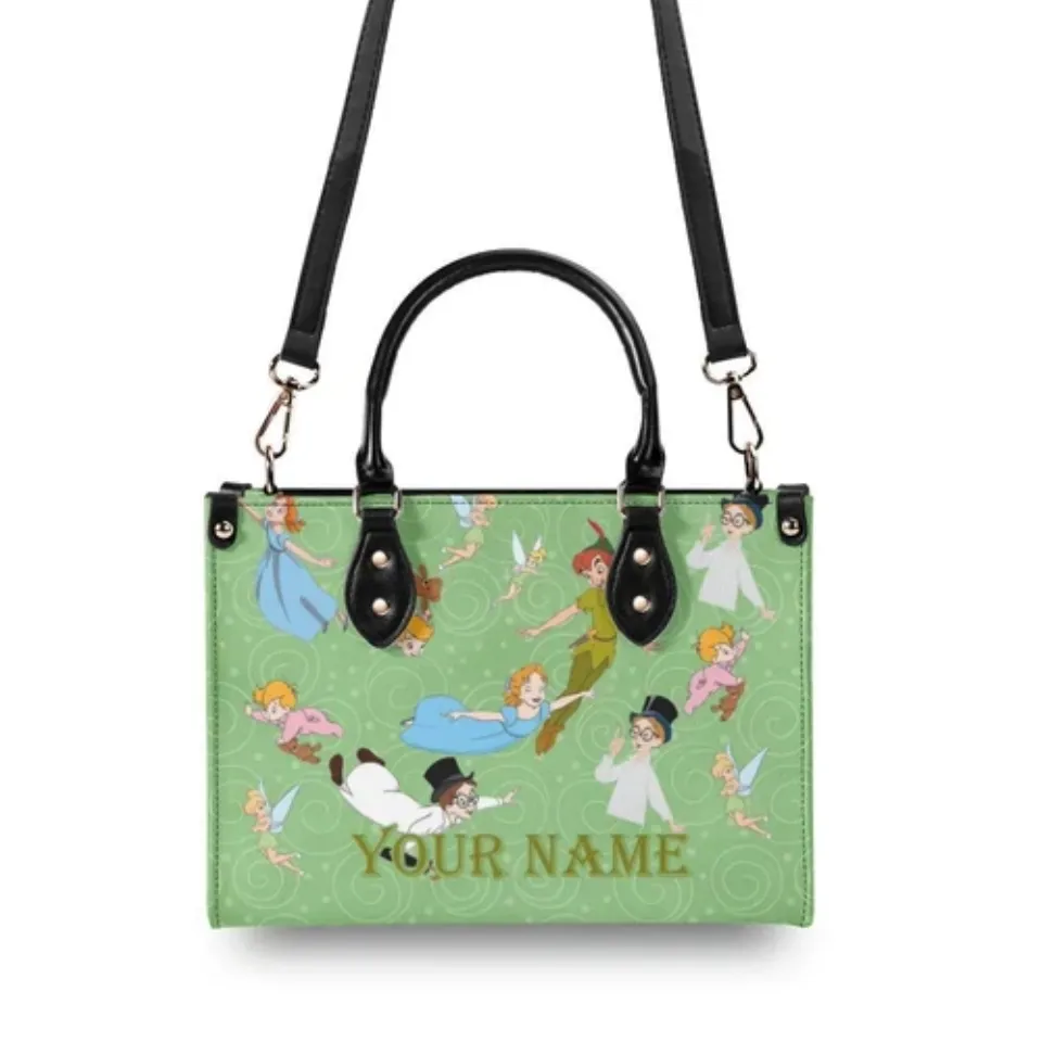 Personalized Peter Pan New Version-Luxury Women PU Leather Handbag, Gift for