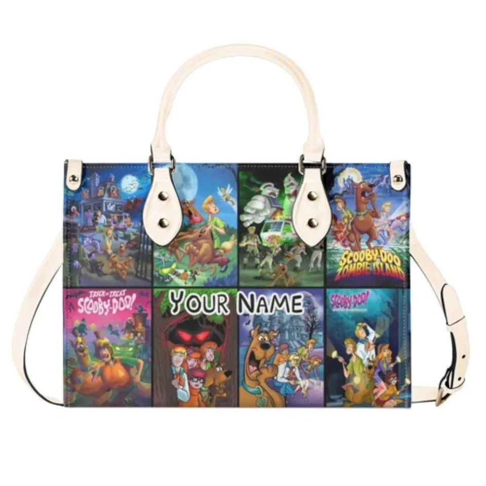 Personalized Scooby Doo Luxury Women PU Leather Handbag,Halloween gift