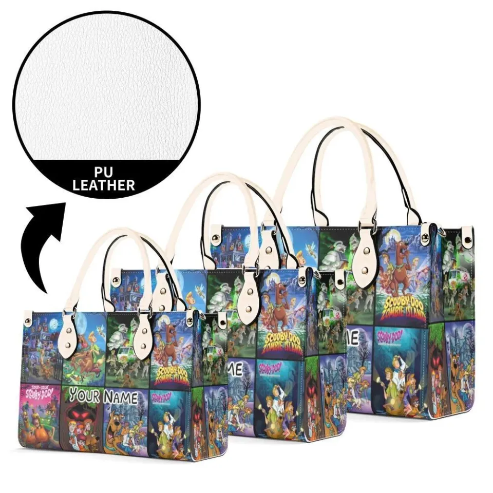 Personalized Scooby Doo Luxury Women PU Leather Handbag,Halloween gift