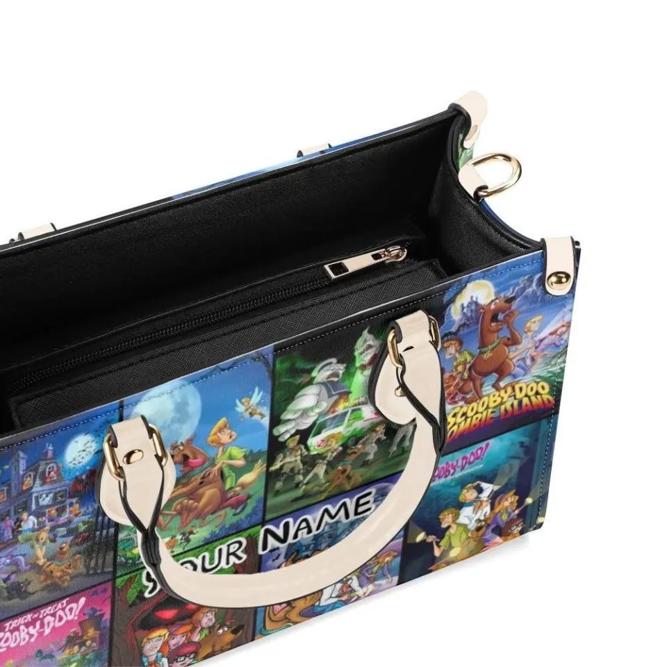 Personalized Scooby Doo Luxury Women PU Leather Handbag,Halloween gift