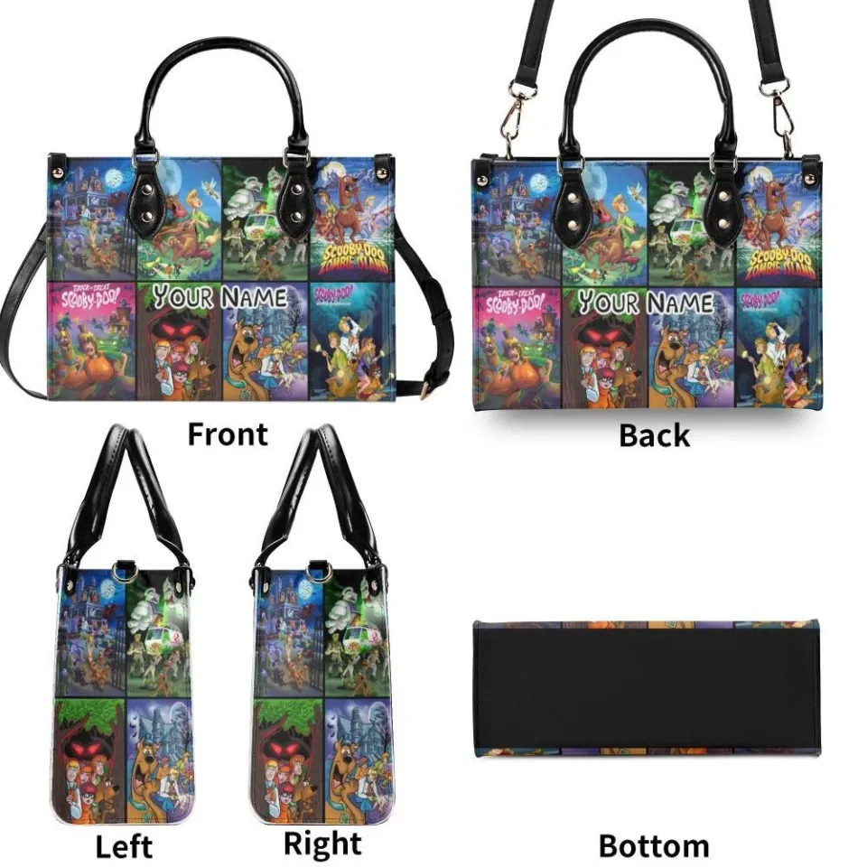 Personalized Scooby Doo Luxury Women PU Leather Handbag,Halloween gift