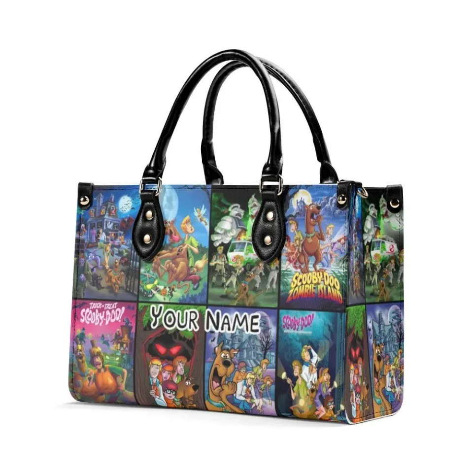 Personalized Scooby Doo Luxury Women PU Leather Handbag,Halloween gift