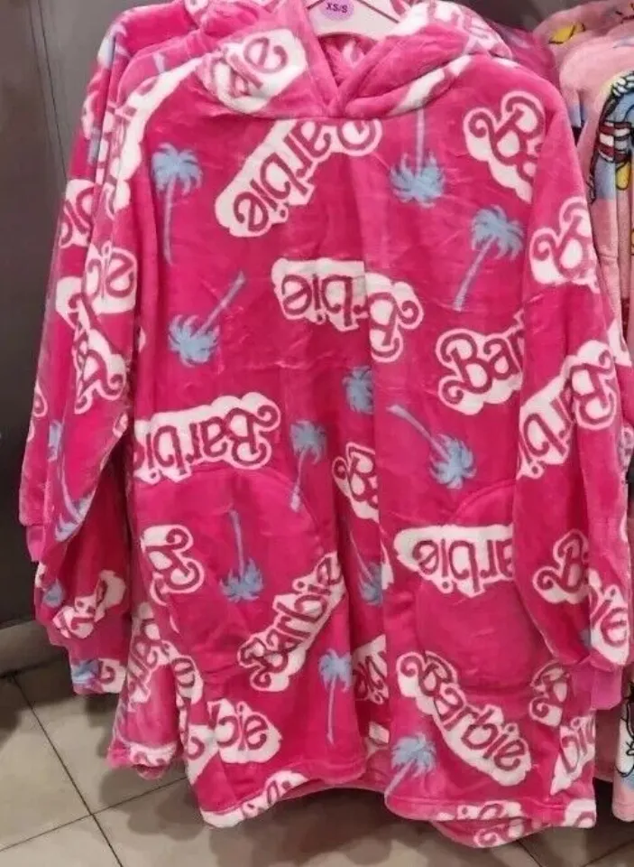 Mattel Barbie Oversized Fleece Blanket Hoodie