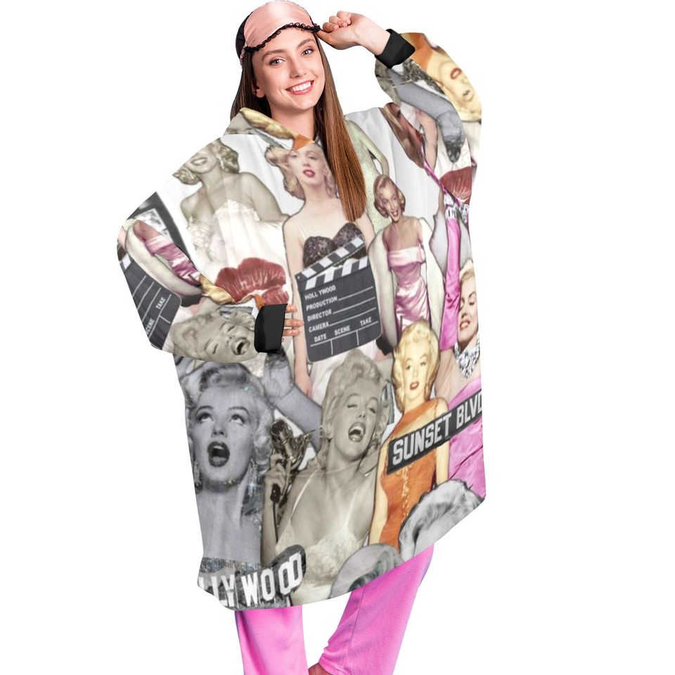 Marilyn Monroe Hoodie Blanket