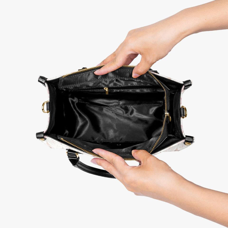 Boho Dusty Pink and Cream Tote Bag/Women's Tote Bag/Zippered Tote/Boho Shoulder Bag