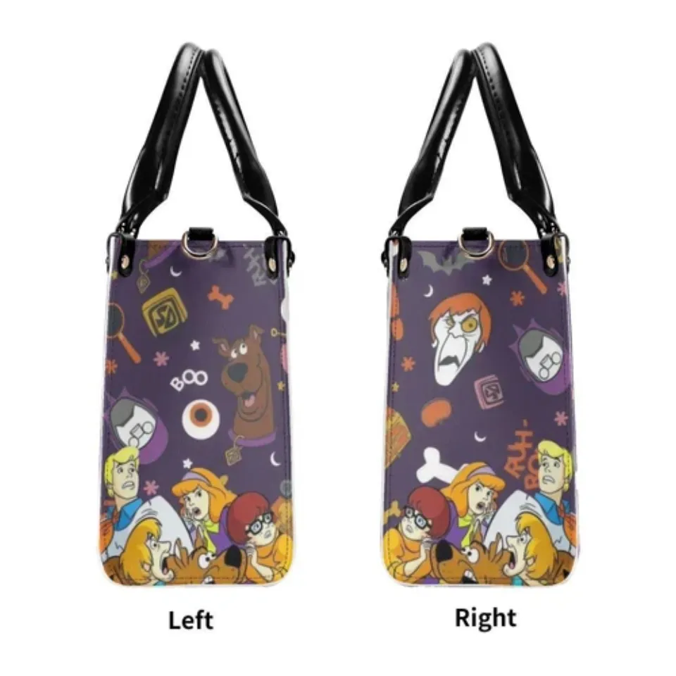 Personalized Scooby Doo Luxury Women PU Leather Handbag, Natural Material,