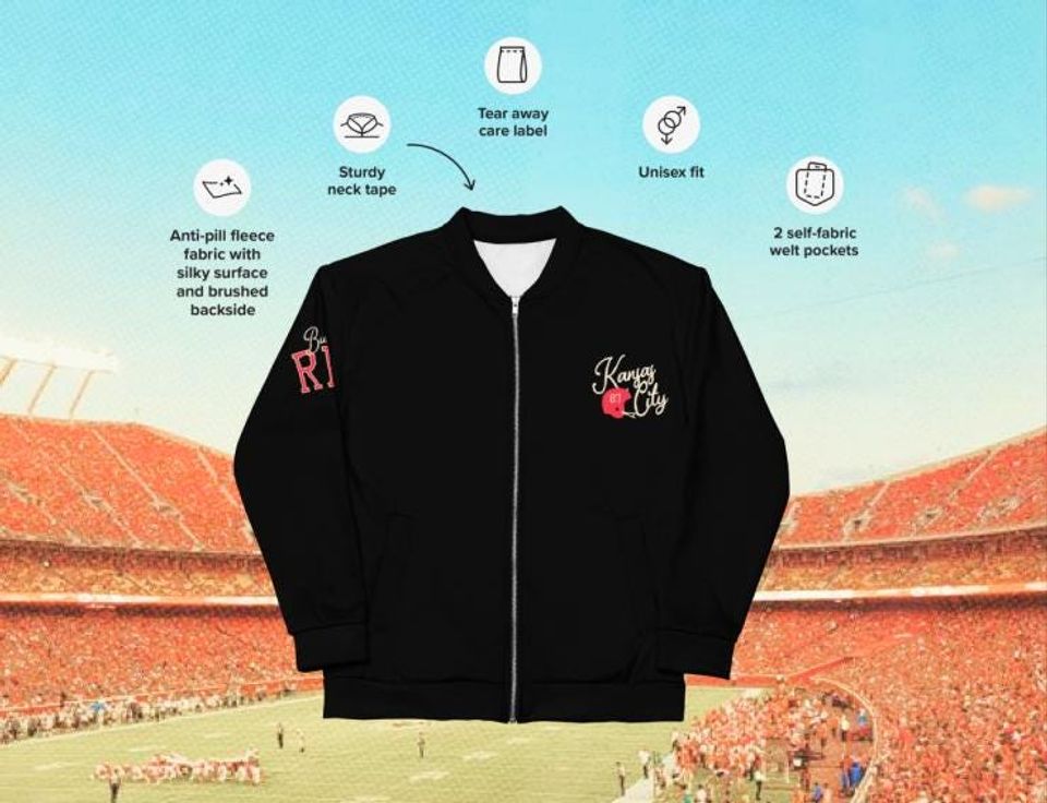 Kansas City Heart Hands Bomber Jacket