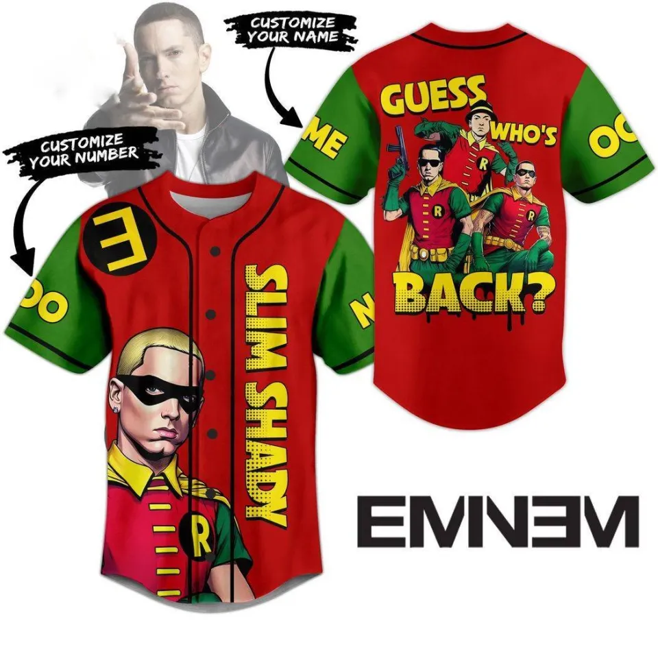 Eminem Slim Shady Guess Who’s Back Custom Baseball Jersey