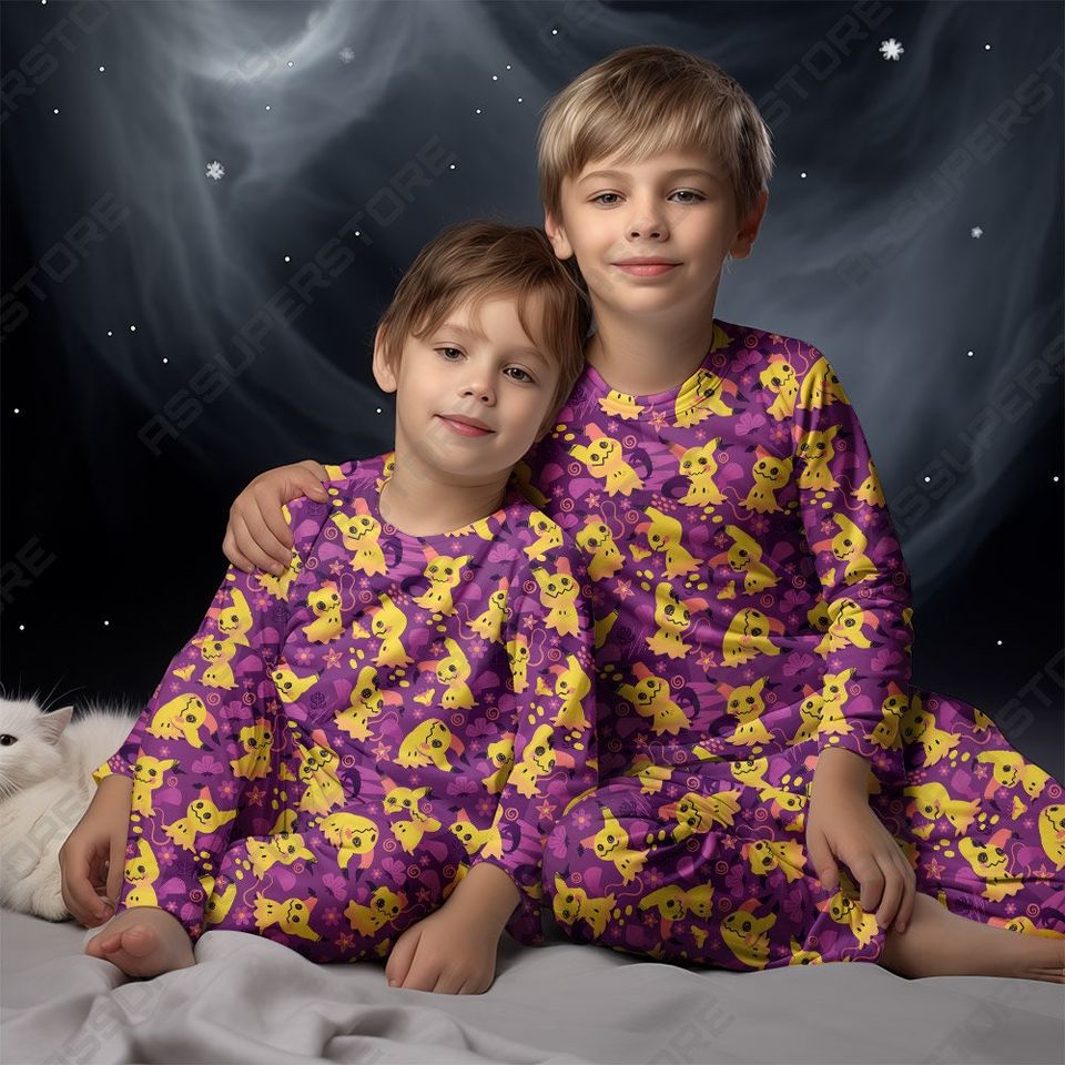 Mimikyu Pajamas Cute Ghost Family Pajamas Set Japanese Anime Pajamas Gift