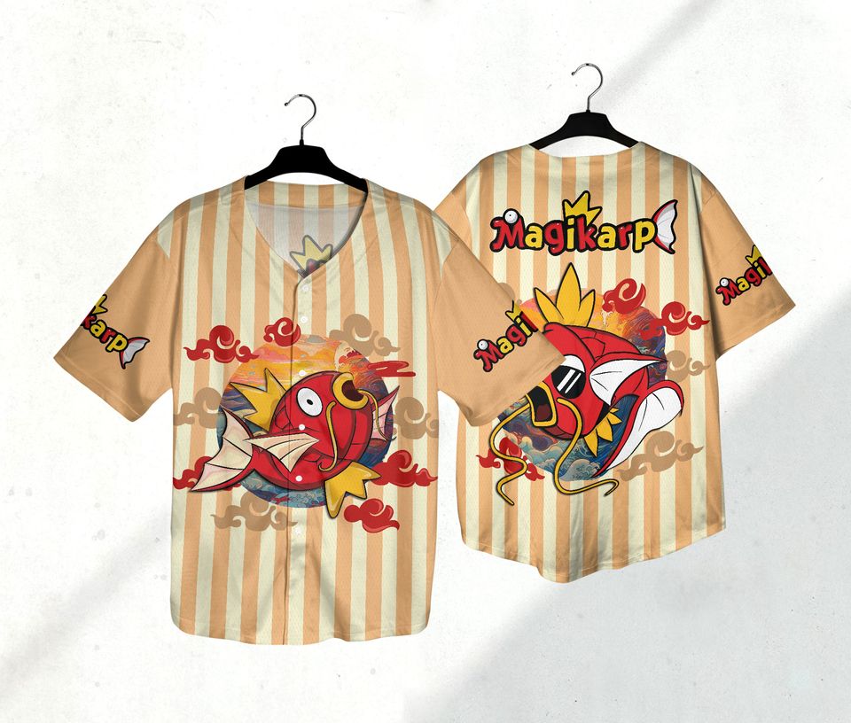 Magikarp Baseball Jersey Shirt Magikarp Jersey Gifts