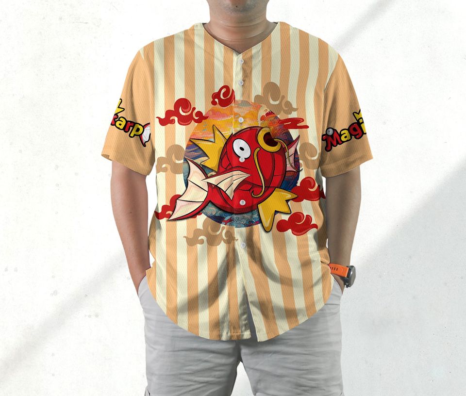 Magikarp Baseball Jersey Shirt Magikarp Jersey Gifts