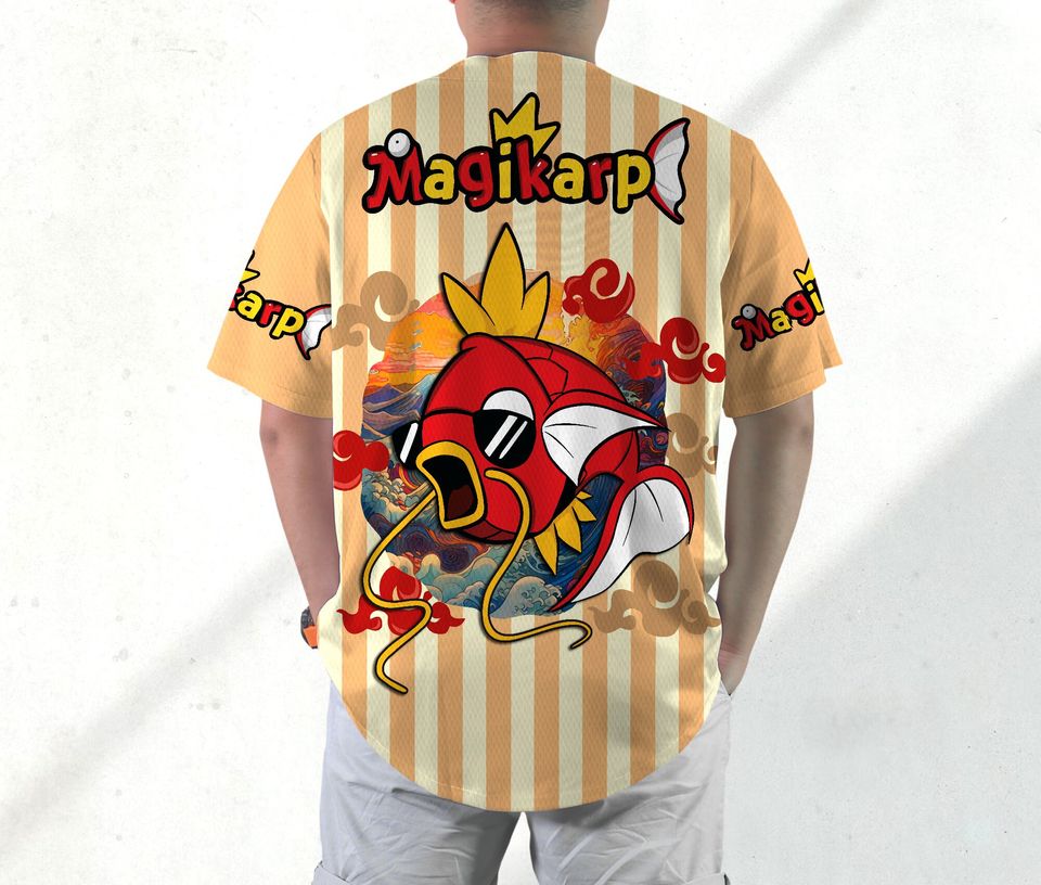 Magikarp Baseball Jersey Shirt Magikarp Jersey Gifts
