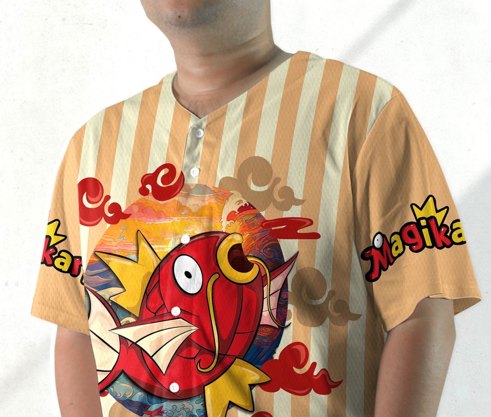 Magikarp Baseball Jersey Shirt Magikarp Jersey Gifts
