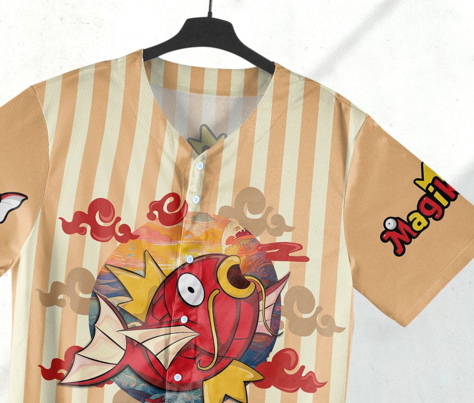 Magikarp Baseball Jersey Shirt Magikarp Jersey Gifts