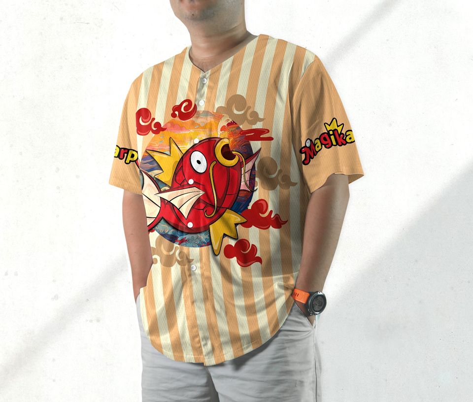 Magikarp Baseball Jersey Shirt Magikarp Jersey Gifts