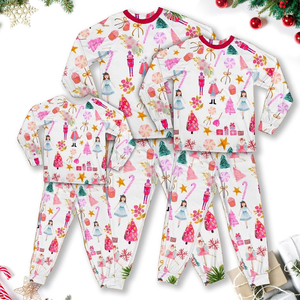 Nutcracker Pajama Set, Nutcracker Pyjamas Family Matching Set, Nutcracker Christmas Pajamas, Nutcracker Ballet Shirt, Christmas Party Gift