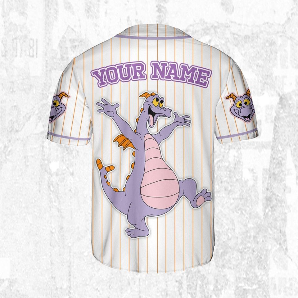 Custom Disney Figment Little Spark Simple Stripe Jersey