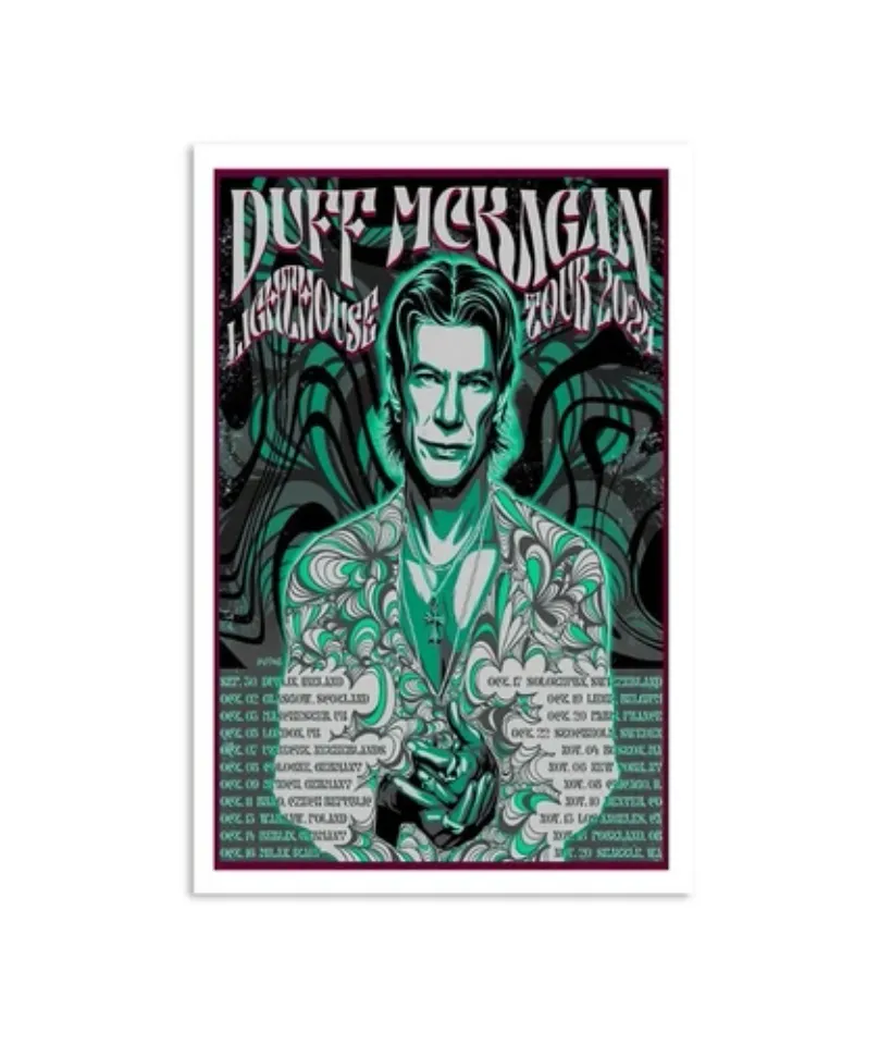 Duff McKagan Lighthouse Tour 2024 Poster