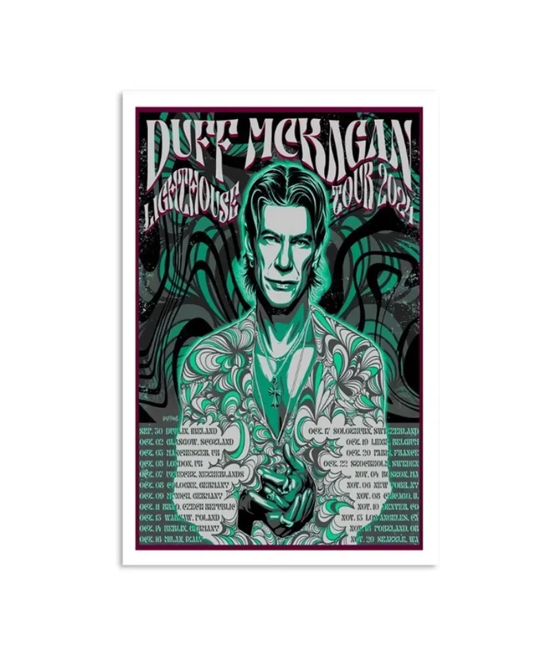 Duff McKagan Lighthouse Tour 2024 Poster