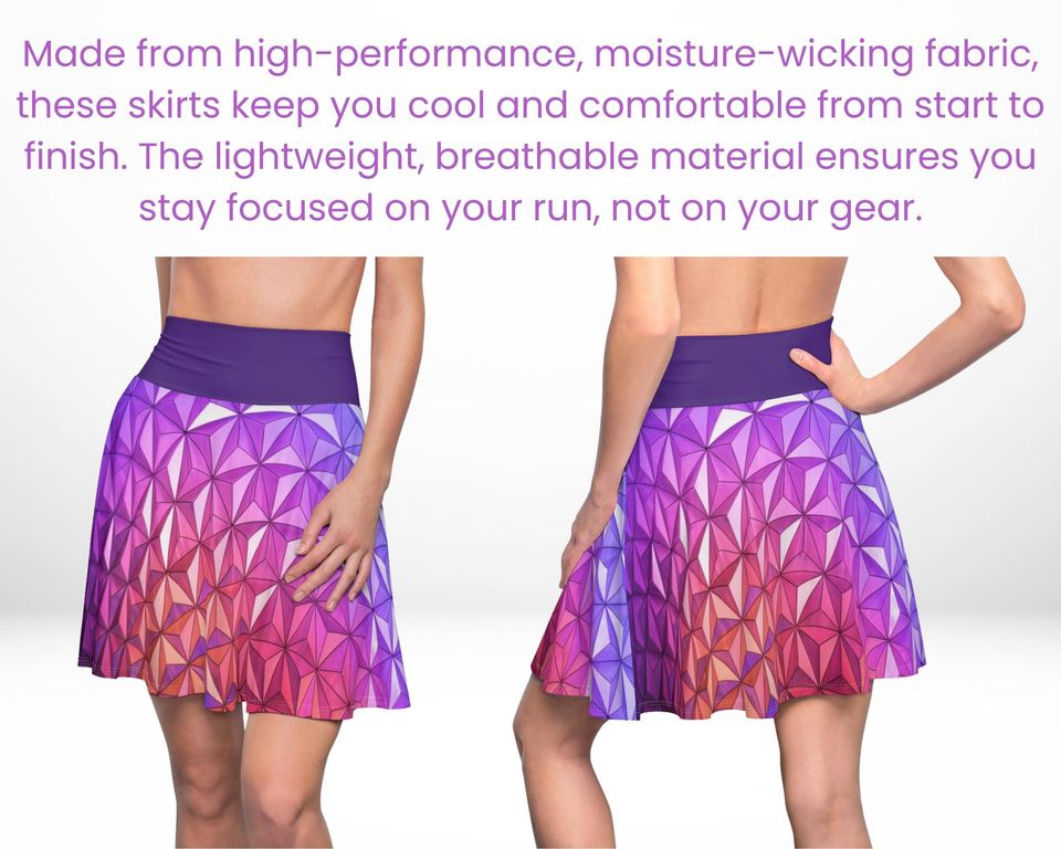 Sunset Geodesic Sphere Running Skirt - Disney Bounding